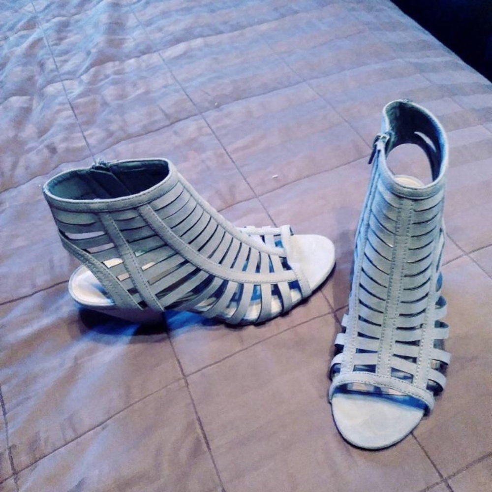 Gray sandals